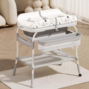 Versatile Baby Changing Table with Bathtub for Easy Care