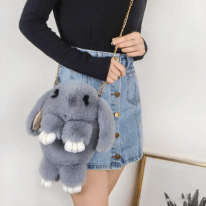 Adorable Rabbit Plush Crossbody Bag for Kids' Fun