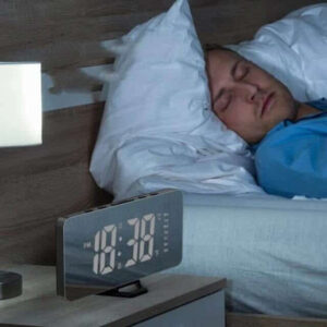 Sleek LED Mirror Alarm Clock with USB Charging & Thermometer