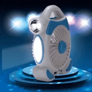 Rechargeable 2-in-1 Desk Fan & Light for Ultimate Comfort