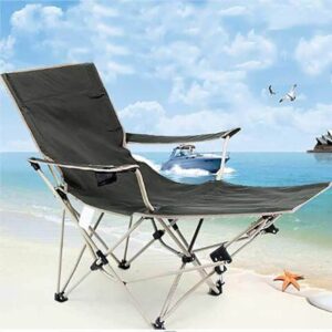 Ultimate Folding Camping Lounge Chair with Footrest for Comfort