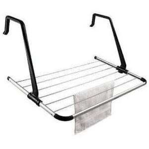 Space-Saving Adjustable Over the Door Drying Rack for Efficient Drying