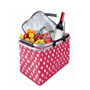 Stylish Insulated Large Collapsible Picnic Basket for Outdoor Dining