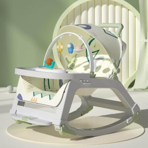Versatile 5 in 1 Baby Rocking Chair for Comfort & Convenience