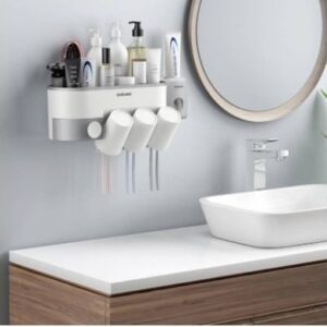 Space-Saving Toothbrush Rack for a Tidy Bathroom