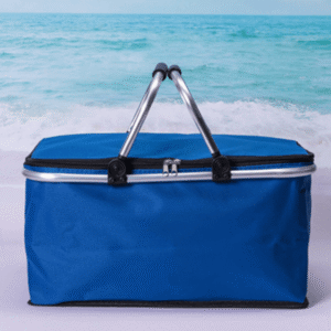 Insulated Folding Picnic Basket Cooler - Perfect for Outdoor Fun