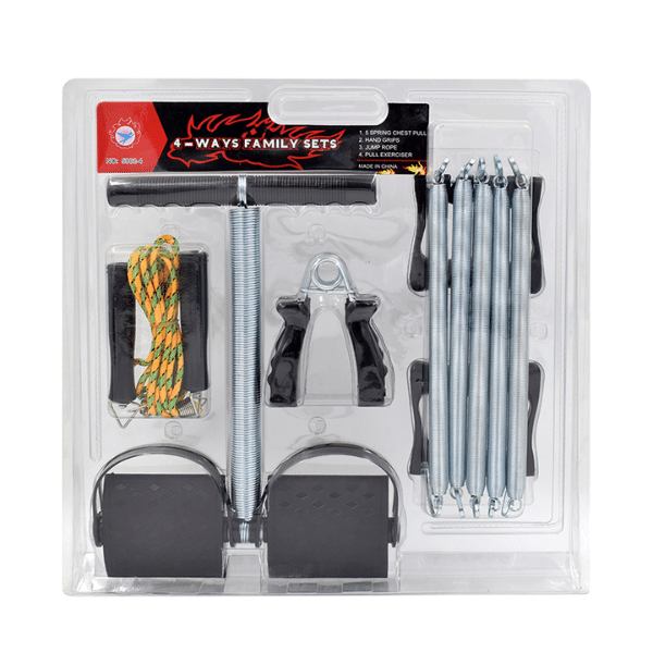 Compact 4 Piece Resistance Fitness Set for Full-Body Workouts