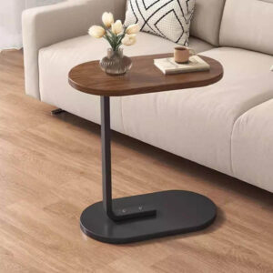 Versatile C Shaped Side Table for Stylish Small Spaces