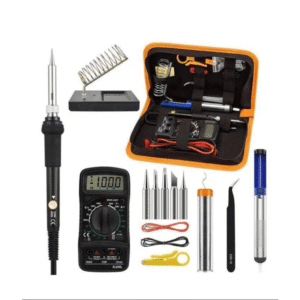 60W Soldering Iron Kit with Digital Multimeter - Essential for Home Repairs