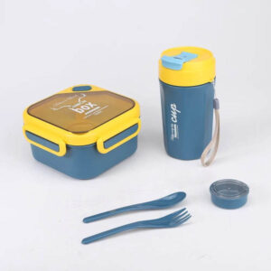 Convenient Lunch Box & Water Bottle Set for On-the-Go Meals
