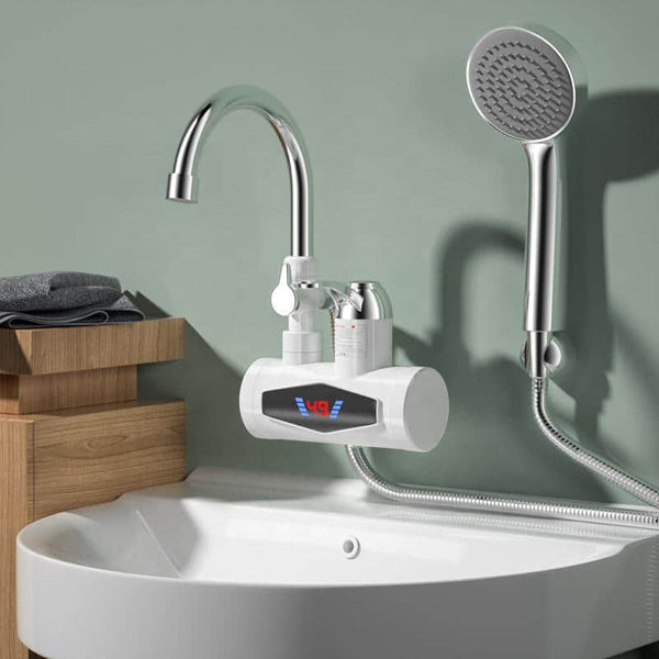 Stainless Steel Heating Faucet - Instant Hot & Cold Water Solution