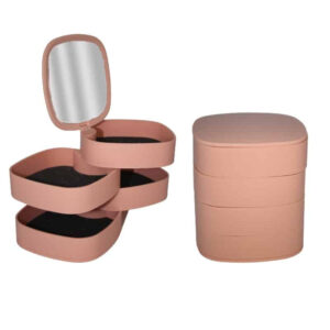 360 Degree Rotating Jewelry Storage Box - Organize Your Accessories Effortlessly