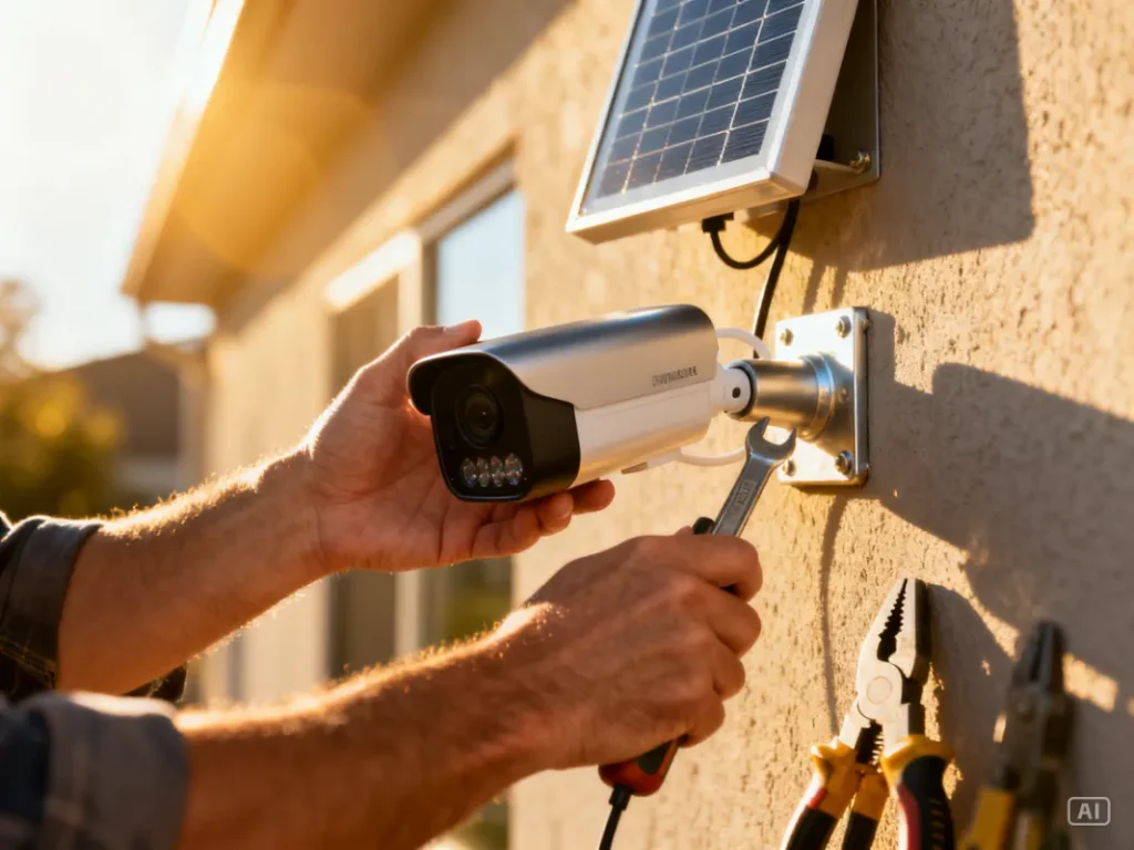DIY solar camera installation guide South Africa home security